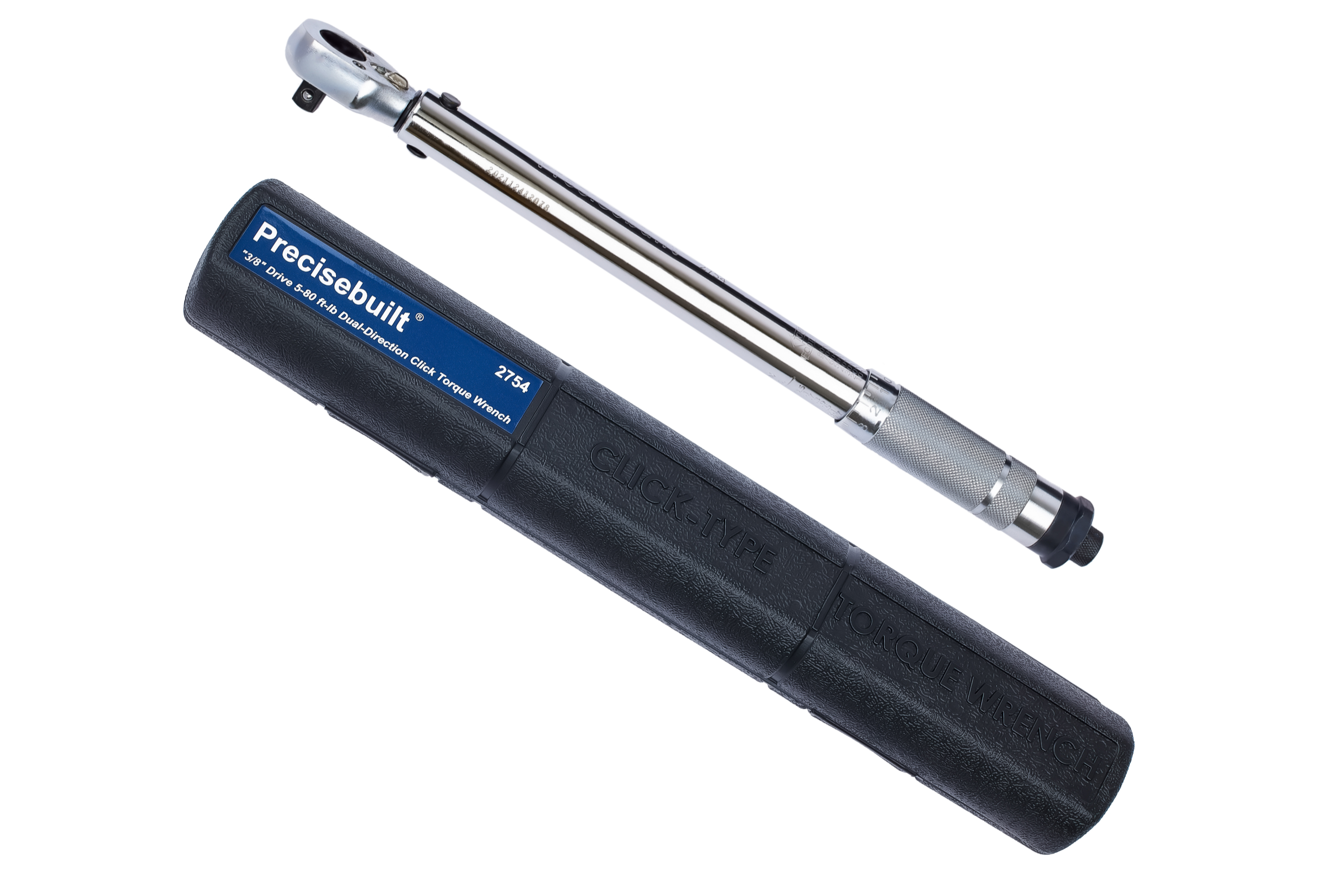 3/8 Inch Drive 5-80 ft-lb Dual-Direction Click Torque Wrench