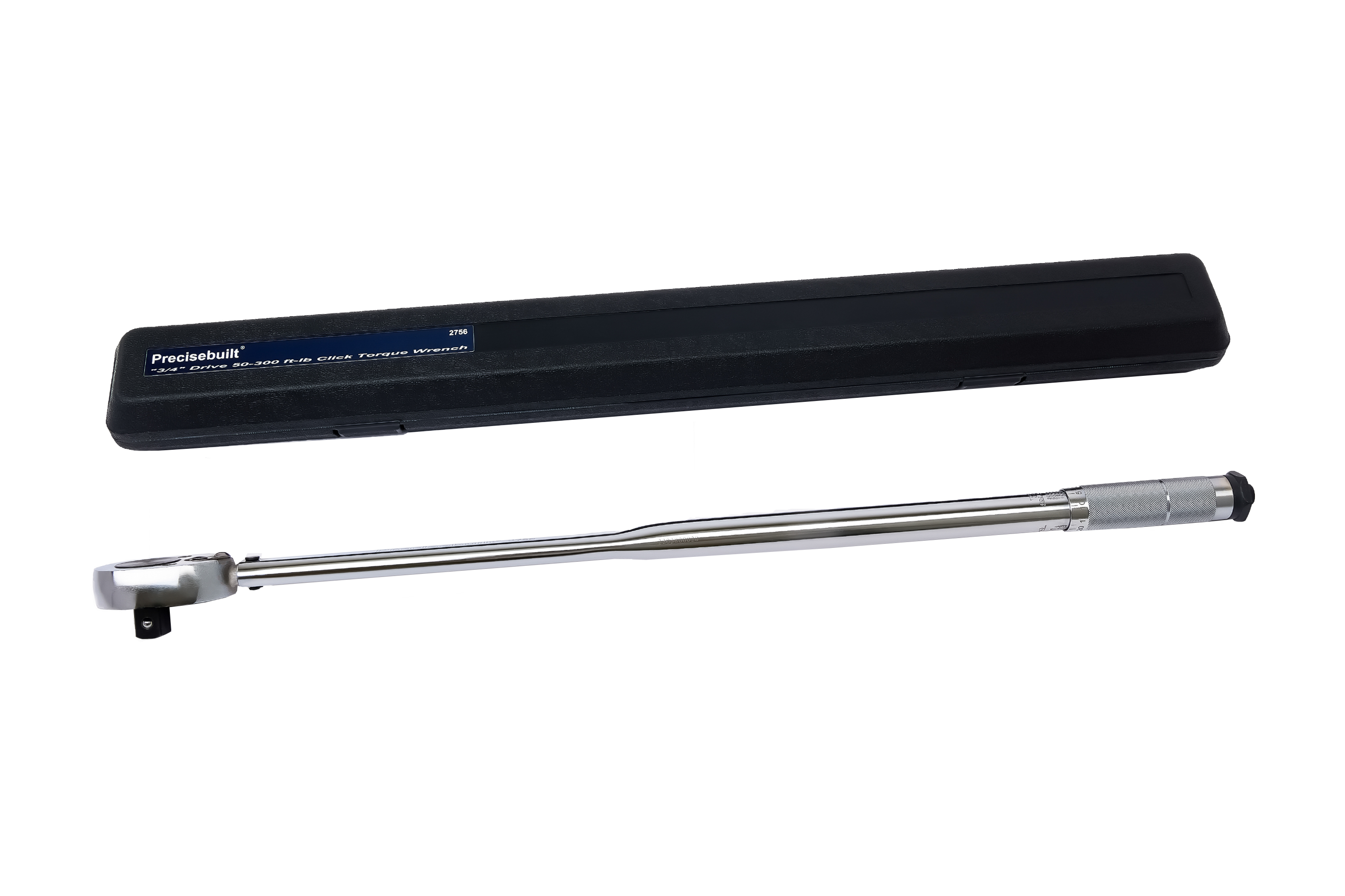 DBM IMPORTS Adjustable Torque Wrench 3/4 DR Click Ratchet 90-300 Ft/Lbs