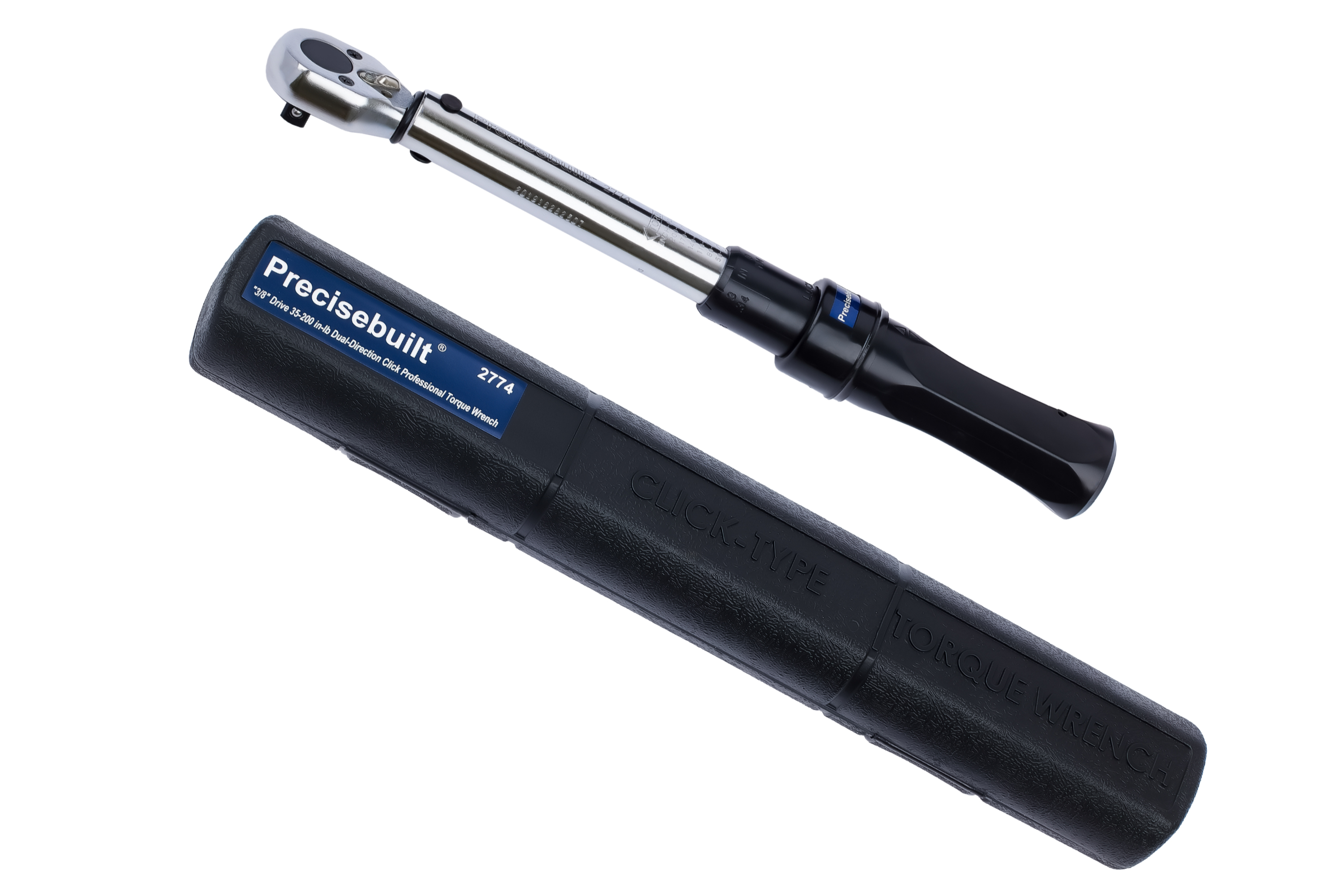 3/8 Inch Drive 35-200 in-lb Dual-Direction Click Professional Torque Wrench