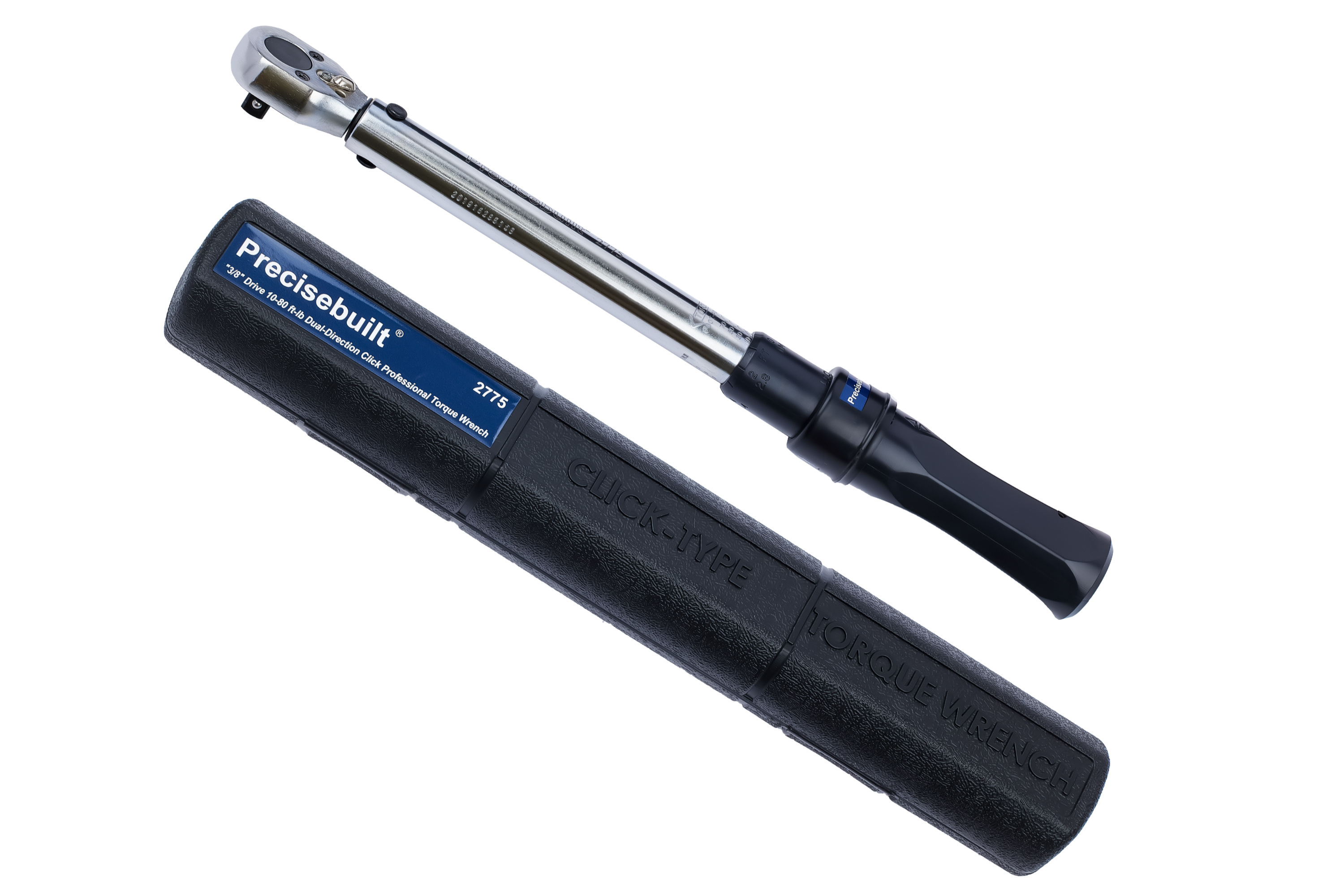 3/8 Inch Drive 10-80 ft-lb Dual-Direction Click Professional Torque Wrench