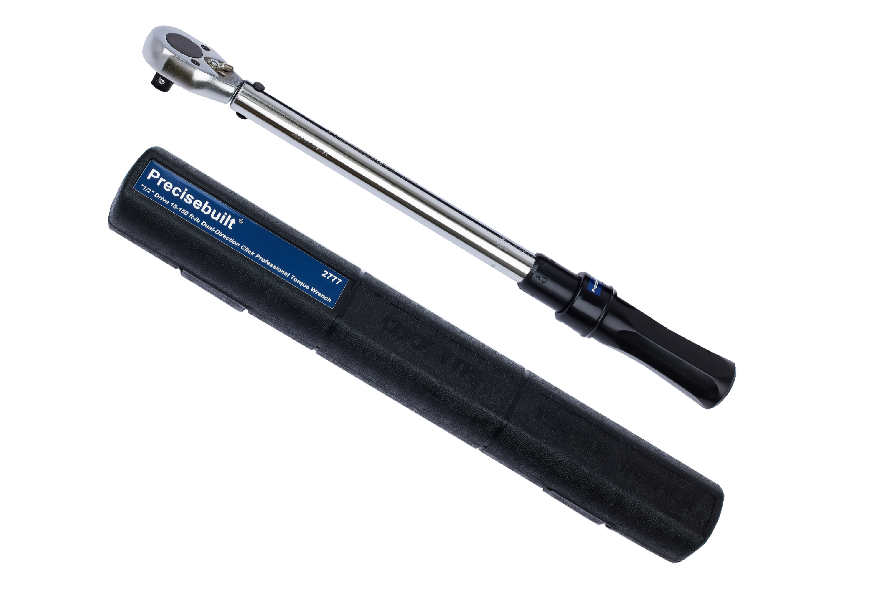 1/2 Inch Drive 15-150 ft-lb Dual-Direction Click Professional Torque Wrench