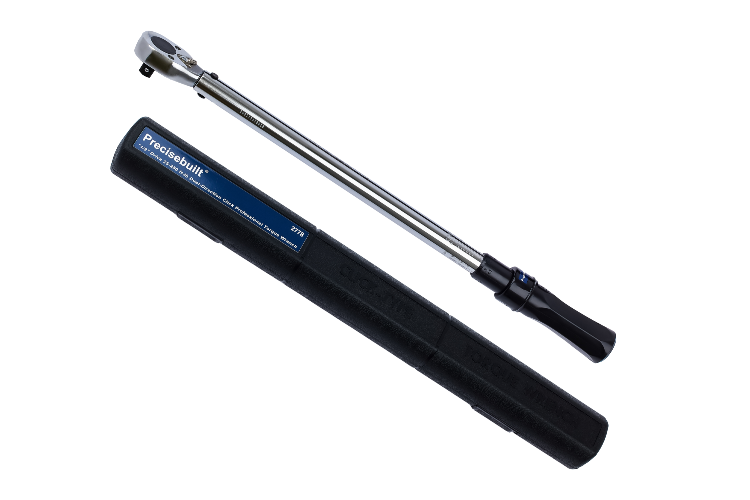 1/2 Inch Drive 25-250 ft-lb Dual-Direction Click Professional Torque Wrench